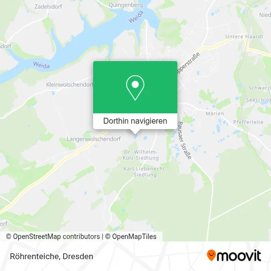 Röhrenteiche Karte