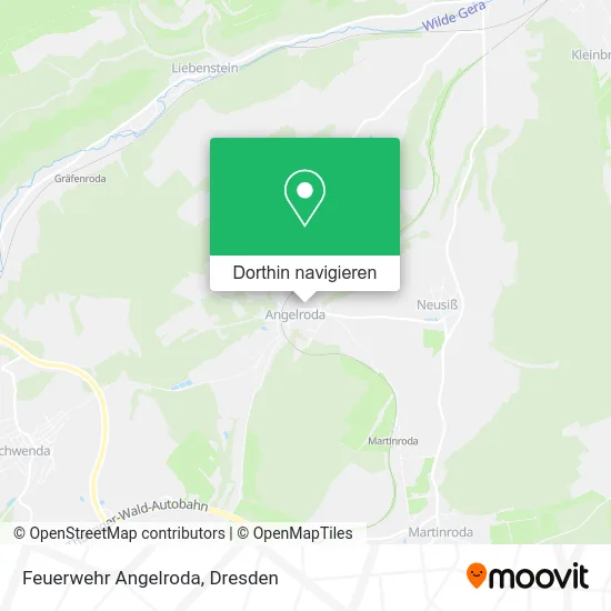 Feuerwehr Angelroda Karte