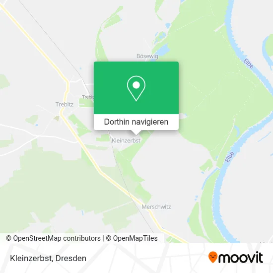 Kleinzerbst Karte