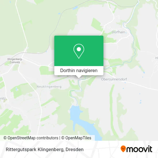 Rittergutspark Klingenberg Karte
