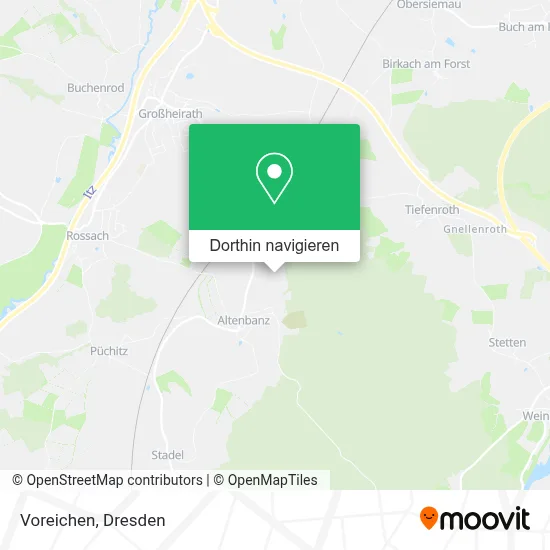 Voreichen Karte