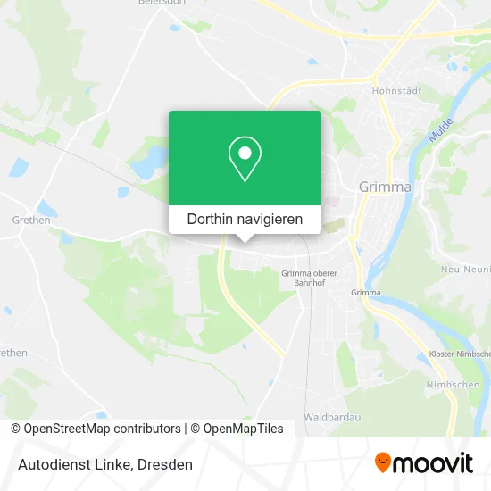 Autodienst Linke Karte