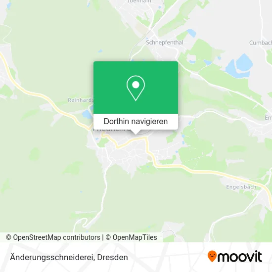 Änderungsschneiderei Karte