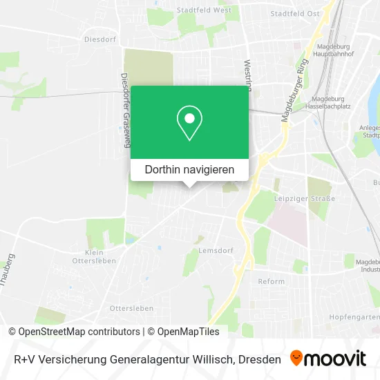 R+V Versicherung Generalagentur Willisch Karte