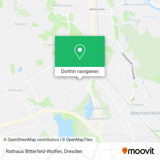 Rathaus Bitterfeld-Wolfen Karte