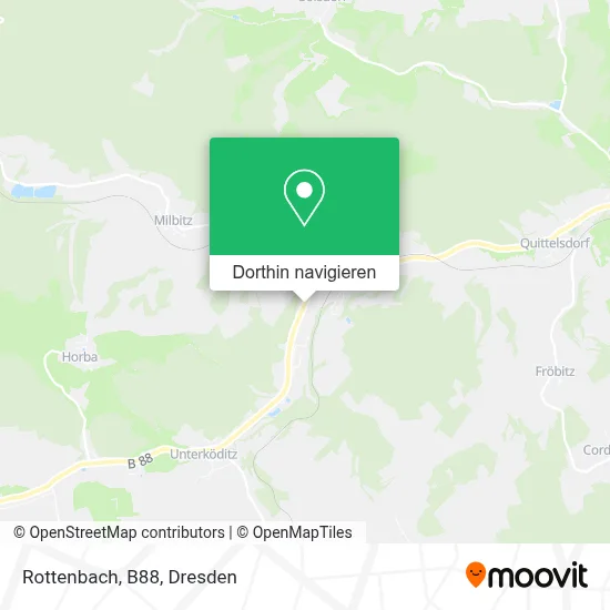 Rottenbach, B88 Karte