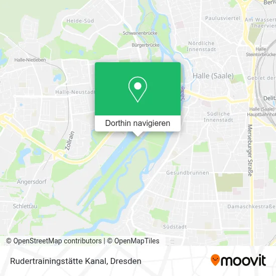 Rudertrainingstätte Kanal Karte
