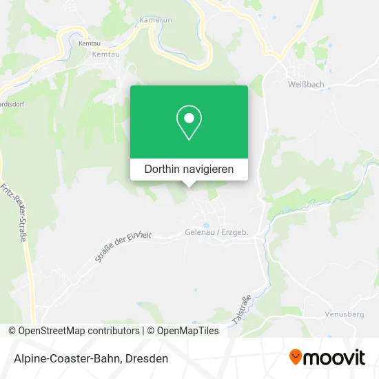 Alpine-Coaster-Bahn Karte