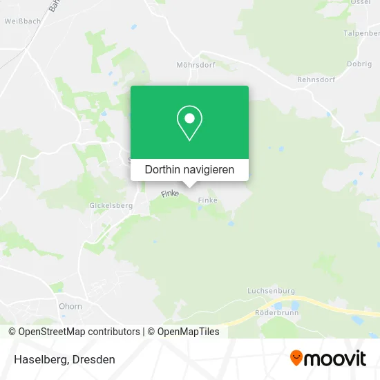 Haselberg Karte