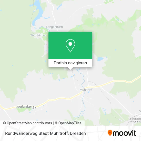 Rundwanderweg Stadt Mühltroff Karte