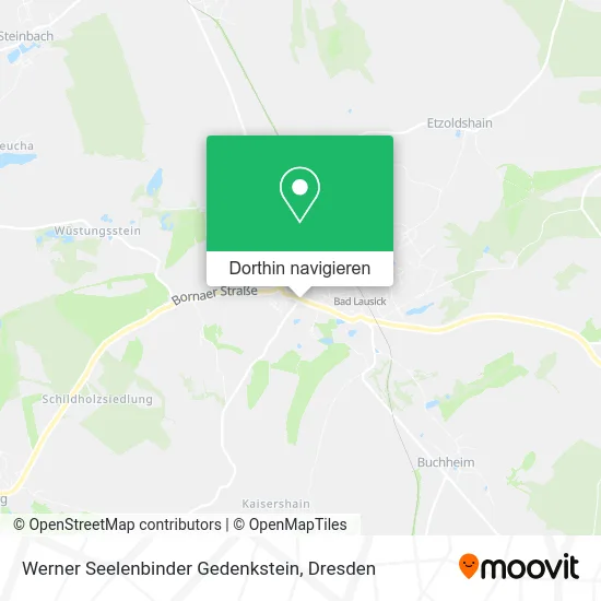 Werner Seelenbinder Gedenkstein Karte