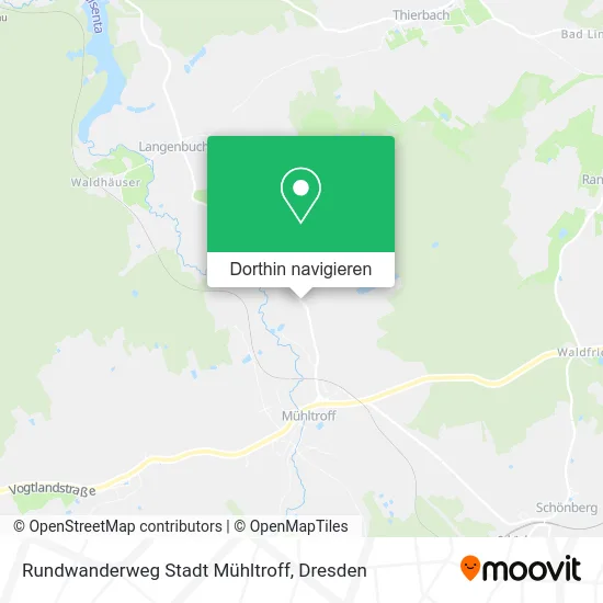 Rundwanderweg Stadt Mühltroff Karte