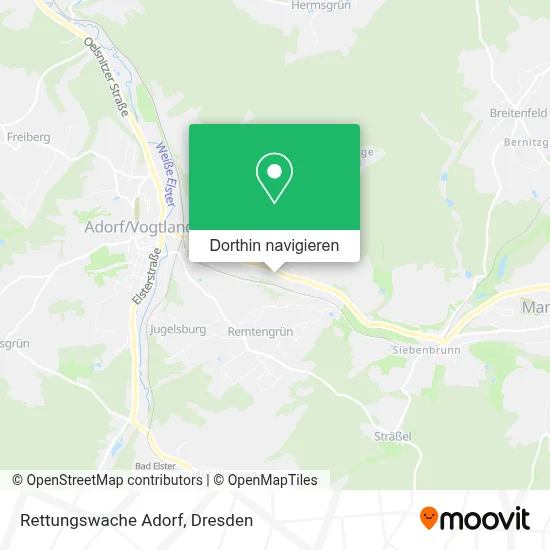Rettungswache Adorf Karte