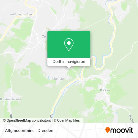 Altglascontainer Karte