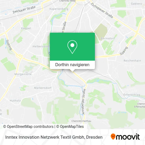 Inntex Innovation Netzwerk Textil Gmbh Karte