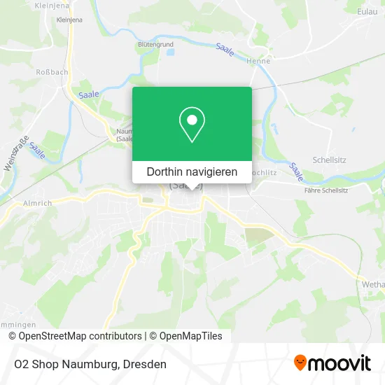 O2 Shop Naumburg Karte