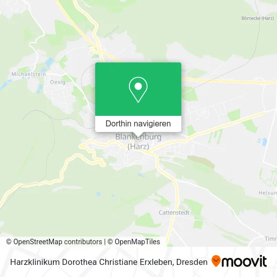 Harzklinikum Dorothea Christiane Erxleben Karte