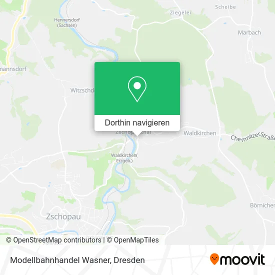 Modellbahnhandel Wasner Karte