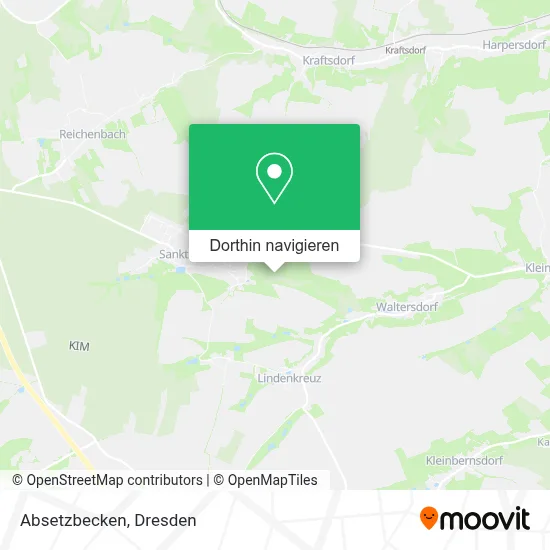 Absetzbecken Karte