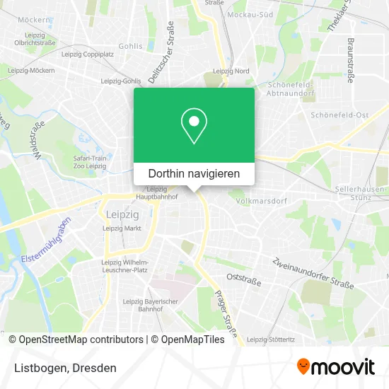 Listbogen Karte