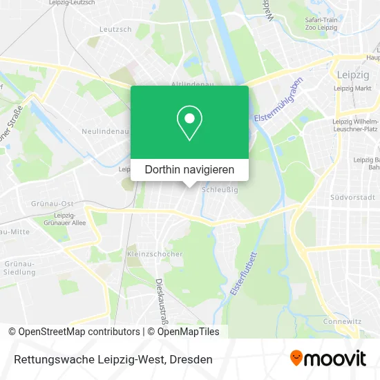 Rettungswache Leipzig-West Karte