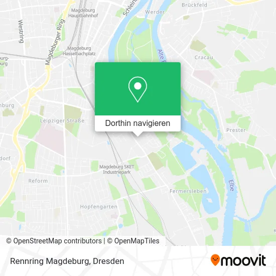 Rennring Magdeburg Karte