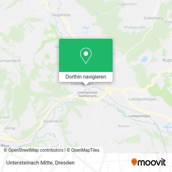 Untersteinach Mitte Karte