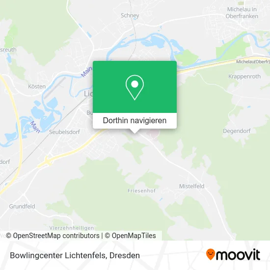 Bowlingcenter Lichtenfels Karte