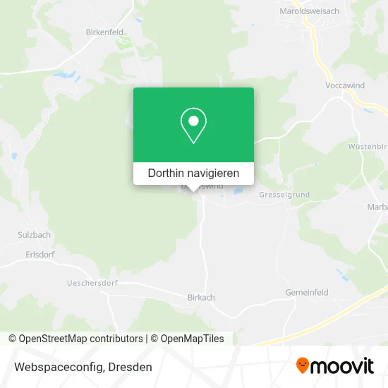 Webspaceconfig Karte