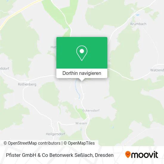 Pfister GmbH & Co Betonwerk Seßlach Karte