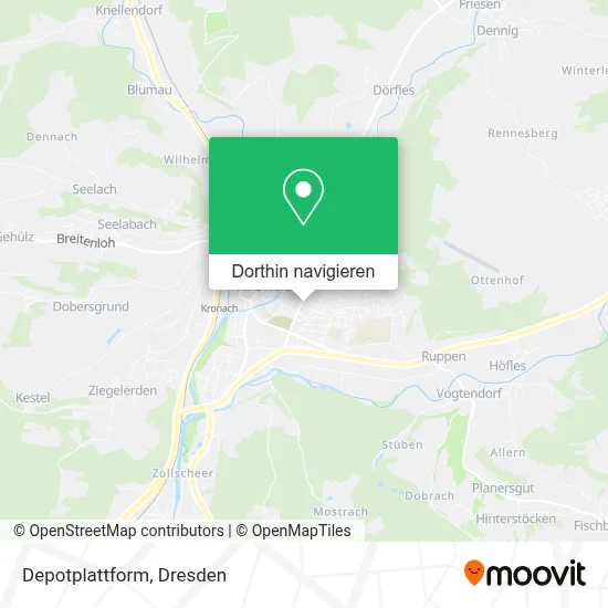 Depotplattform Karte