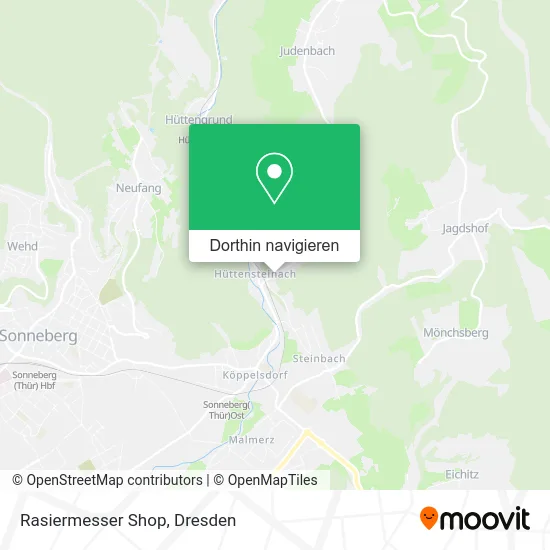 Rasiermesser Shop Karte