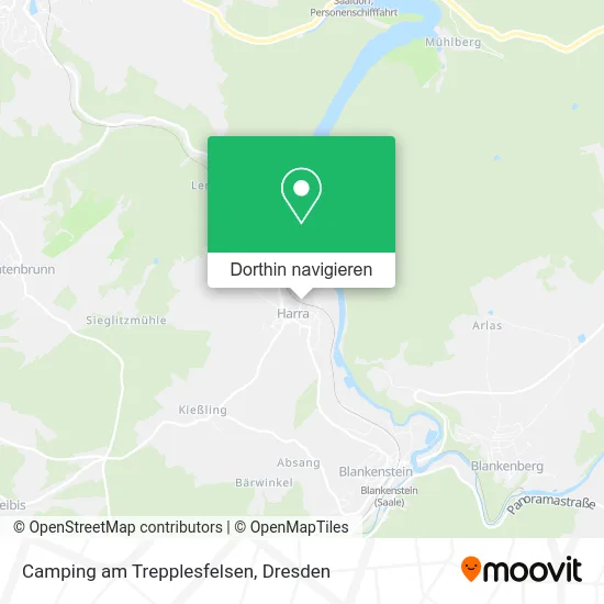 Camping am Trepplesfelsen Karte