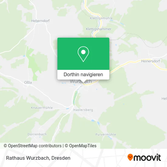 Rathaus Wurzbach Karte