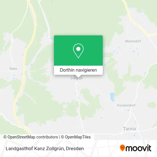 Landgasthof Kanz Zollgrün Karte