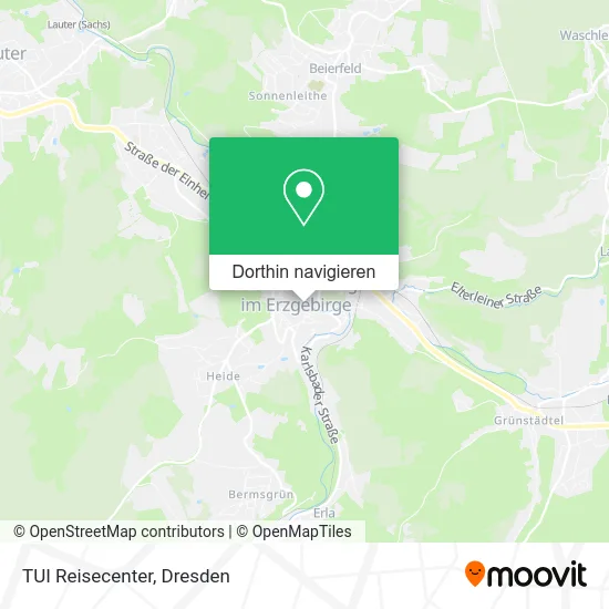 TUI Reisecenter Karte