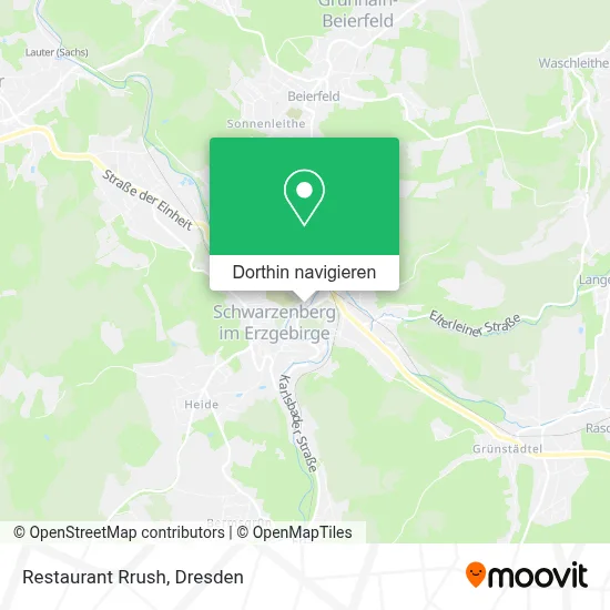 Restaurant Rrush Karte