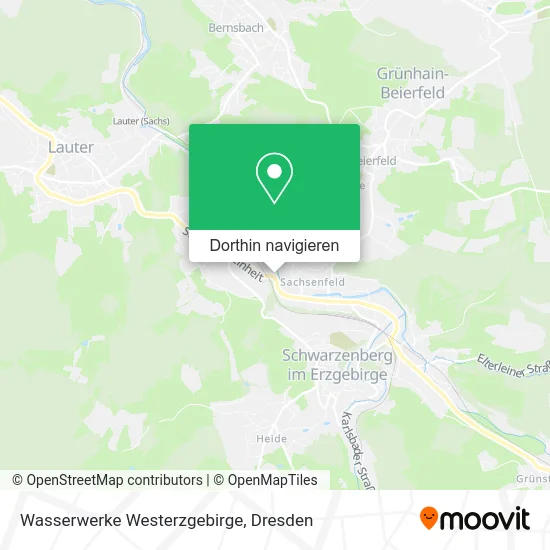 Wasserwerke Westerzgebirge Karte