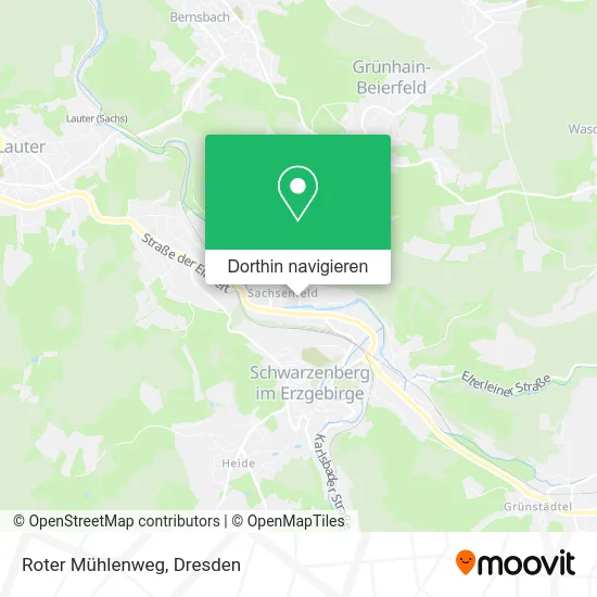 Roter Mühlenweg Karte