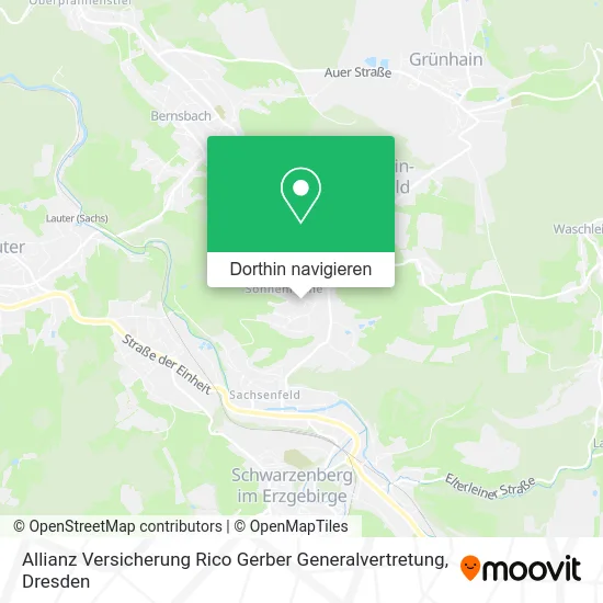 Allianz Versicherung Rico Gerber Generalvertretung Karte