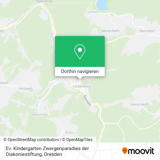 Ev. Kindergarten Zwergenparadies der Diakoniestiftung Karte