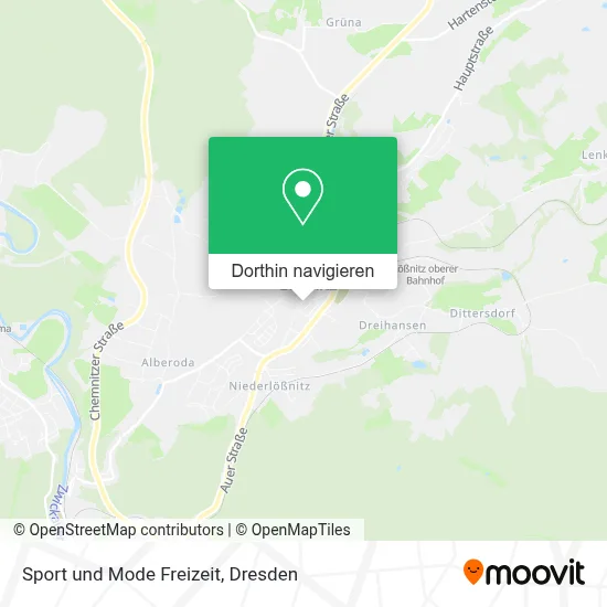 Sport und Mode Freizeit Karte