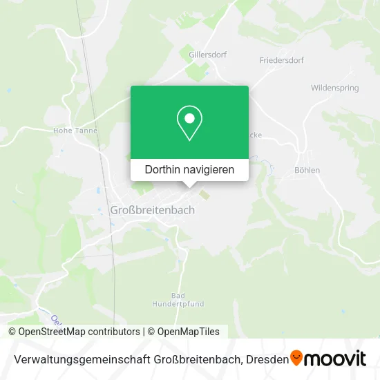 Verwaltungsgemeinschaft Großbreitenbach Karte