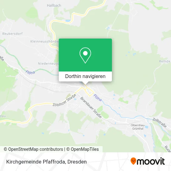 Kirchgemeinde Pfaffroda Karte