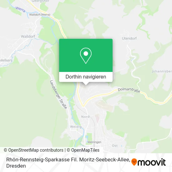 Rhön-Rennsteig-Sparkasse Fil. Moritz-Seebeck-Allee Karte