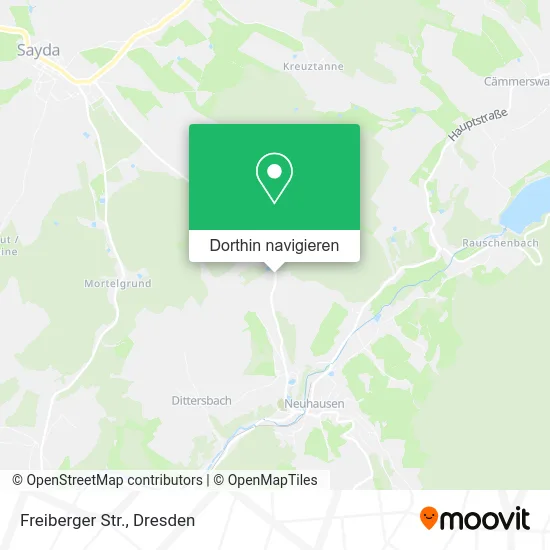 Freiberger Str. Karte