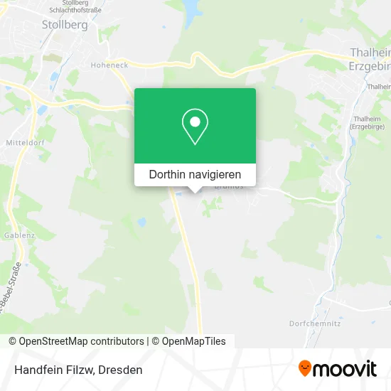 Handfein Filzw Karte