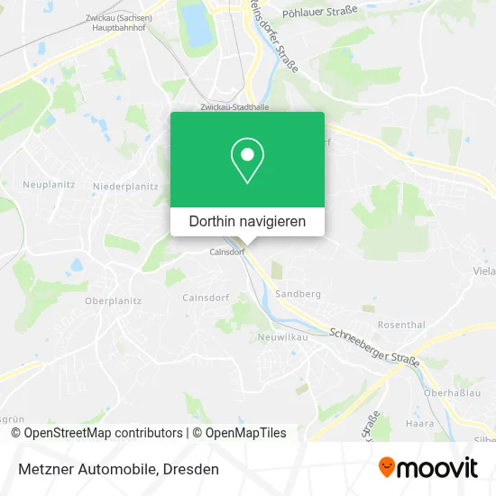 Metzner Automobile Karte