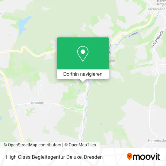 High Class Begleitagentur Deluxe Karte