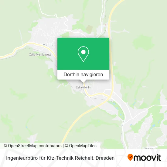 Ingenieurbüro für Kfz-Technik Reichelt Karte